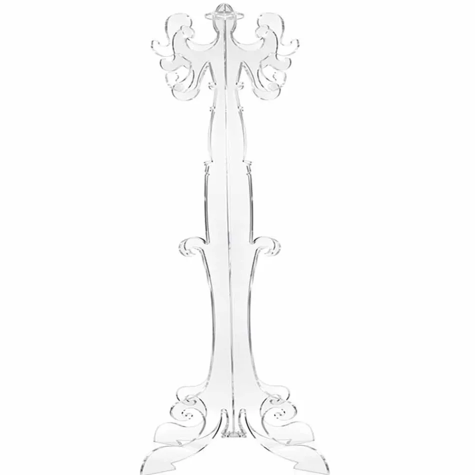 Porte-manteau au sol, design classique, en plexiglas Giave Viadurini