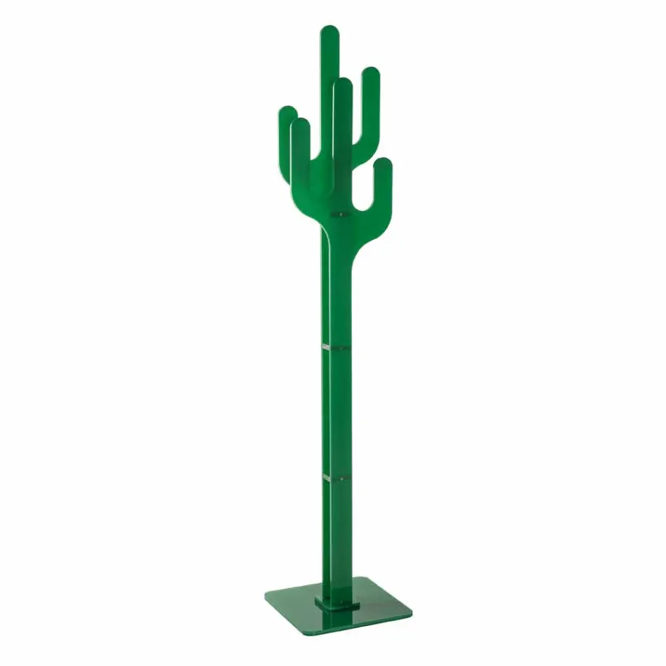 Porte-manteau design moderne Cactus vert, fabriqué en Italie Viadurini