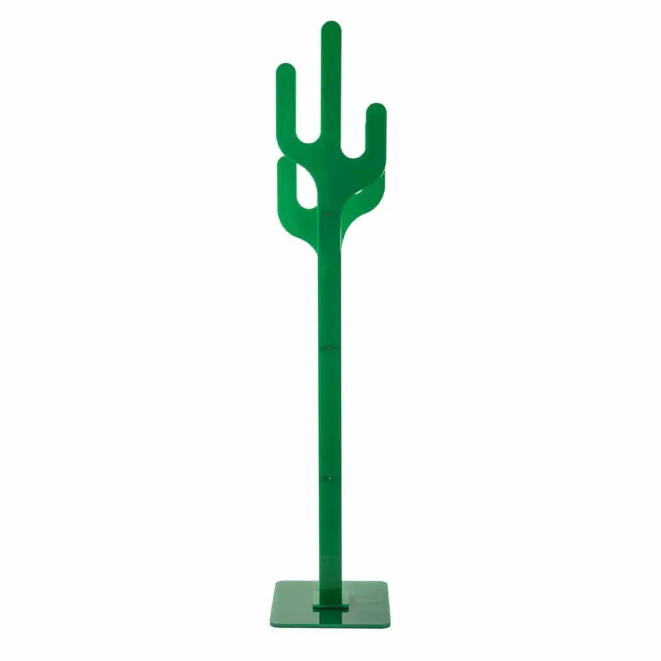 Porte-manteau design moderne Cactus vert, fabriqué en Italie Viadurini