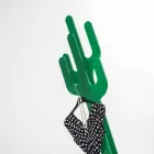 Porte-manteau design moderne Cactus vert, fabriqué en Italie Viadurini