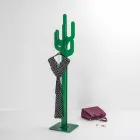 Porte-manteau design moderne Cactus vert, fabriqué en Italie Viadurini