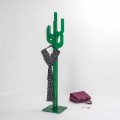 Portemanteau de design moderne vert Cactus, fait en Italie