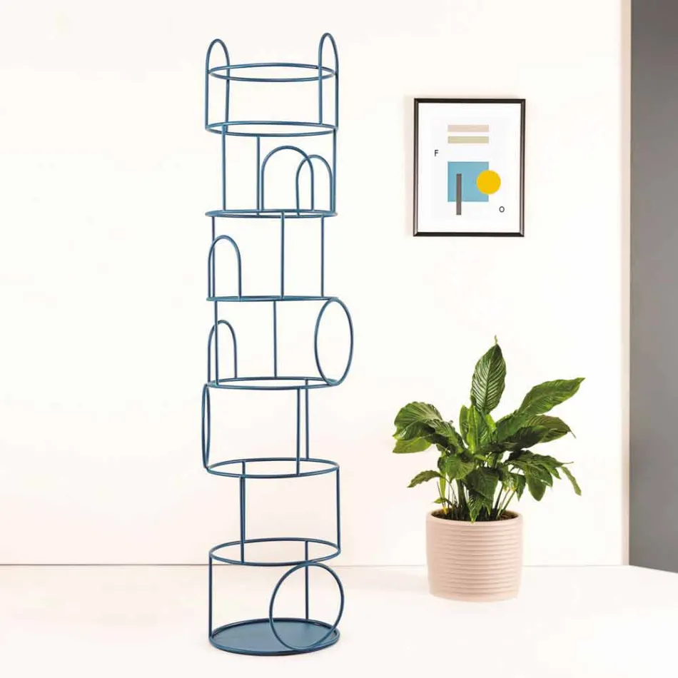 Porte-manteau design en acier coloré Made in Italy - Vituzzo Viadurini