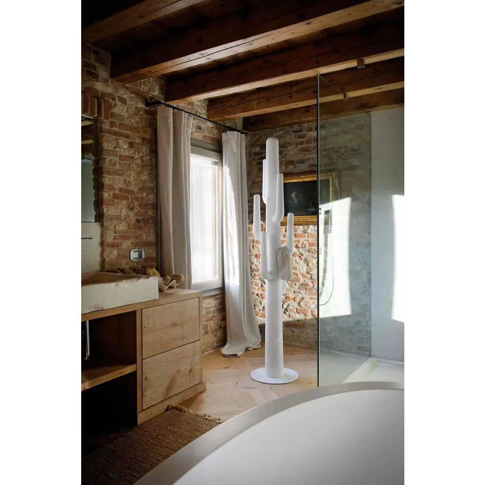 Porte-manteau design en polyéthylène coloré fabriqué en Italie - Zastor Viadurini