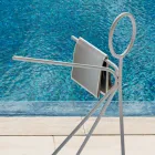 Porte-manteau 3 pièces en acier fabriqué en Italie - Steward by Myyour Viadurini