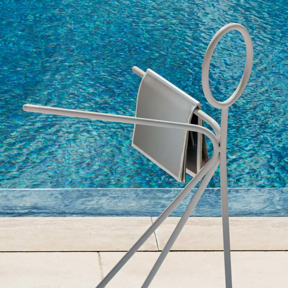 Porte-manteau 3 pièces en acier fabriqué en Italie - Steward by Myyour Viadurini