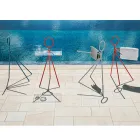 Porte-manteau 3 pièces en acier fabriqué en Italie - Steward by Myyour Viadurini