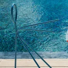 Porte-manteau 3 pièces en acier fabriqué en Italie - Steward by Myyour Viadurini