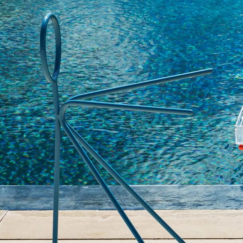 Porte-manteau 3 pièces en acier fabriqué en Italie - Steward by Myyour Viadurini