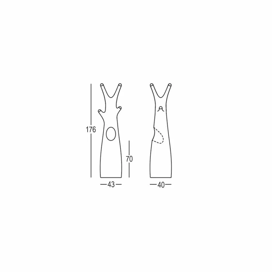 Porte-manteau arbre en polyéthylène Design Made in Italy - Oldia Viadurini