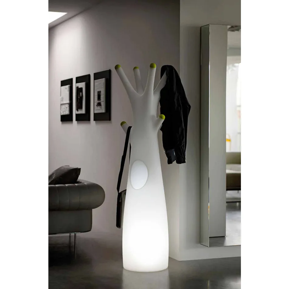 Porte-manteau lumineux en polyéthylène avec éclairage LED Made in Italy - Oldia Viadurini