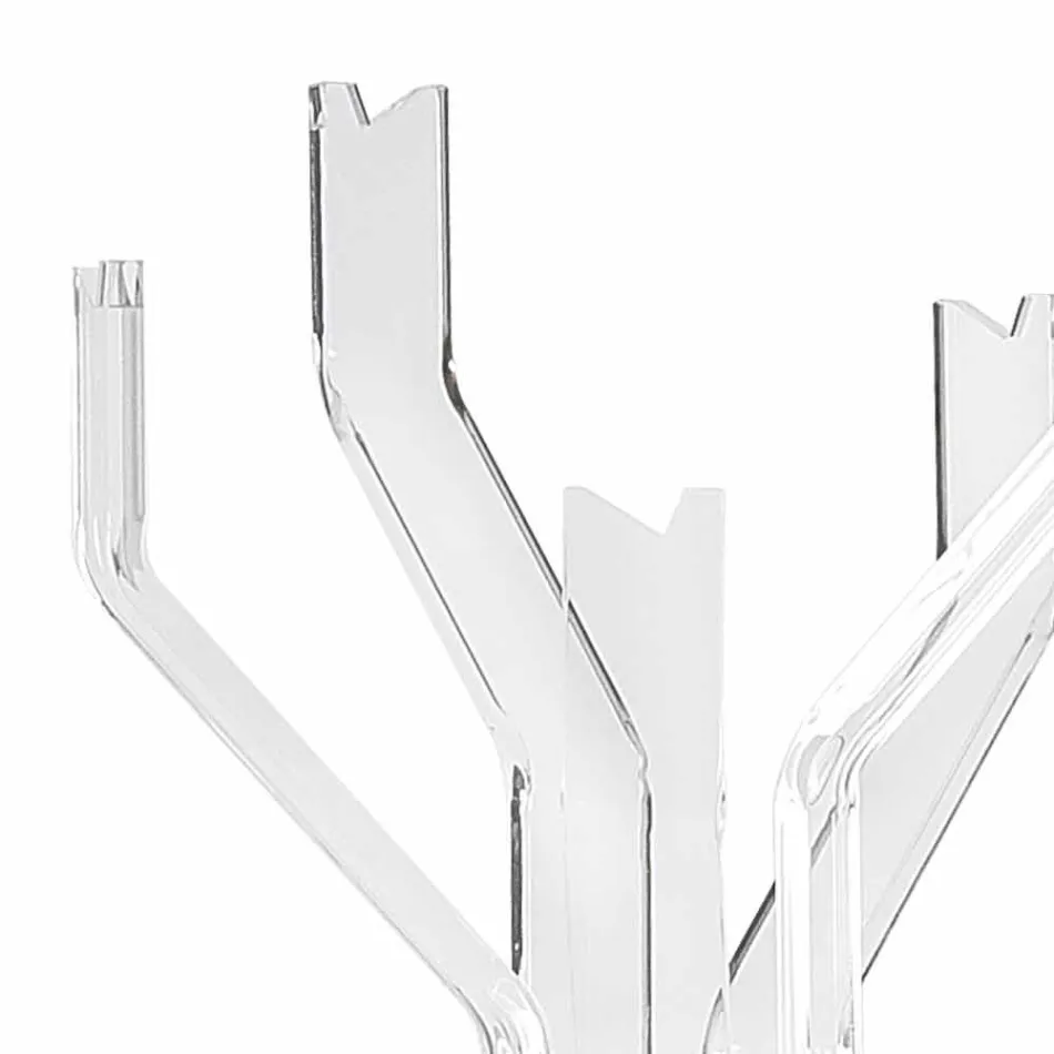 Manteau terre transparente à 5 ganci Andrea, un design moderne Viadurini