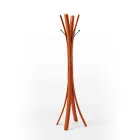 Cintre en acier noir de conception moderne recouvert de cuir - Nature Viadurini