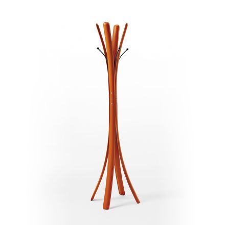 Cintre en acier noir de conception moderne recouvert de cuir - Nature Viadurini