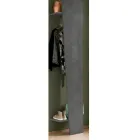 Portemanteau Design Oblique en Bois Blanc Brillant ou Ardoise - Joris Viadurini