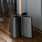 Porte-parapluie en hêtre naturel et polypropylène Nurri Viadurini