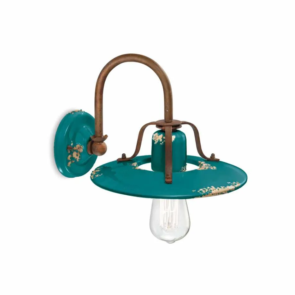 Applique spot de campagne en métal et en céramique Gladys Ferroluce Viadurini