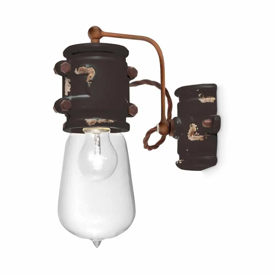 Applique spot de style urbain dans l&#39;artisanat en céramique Beth Ferroluce Viadurini