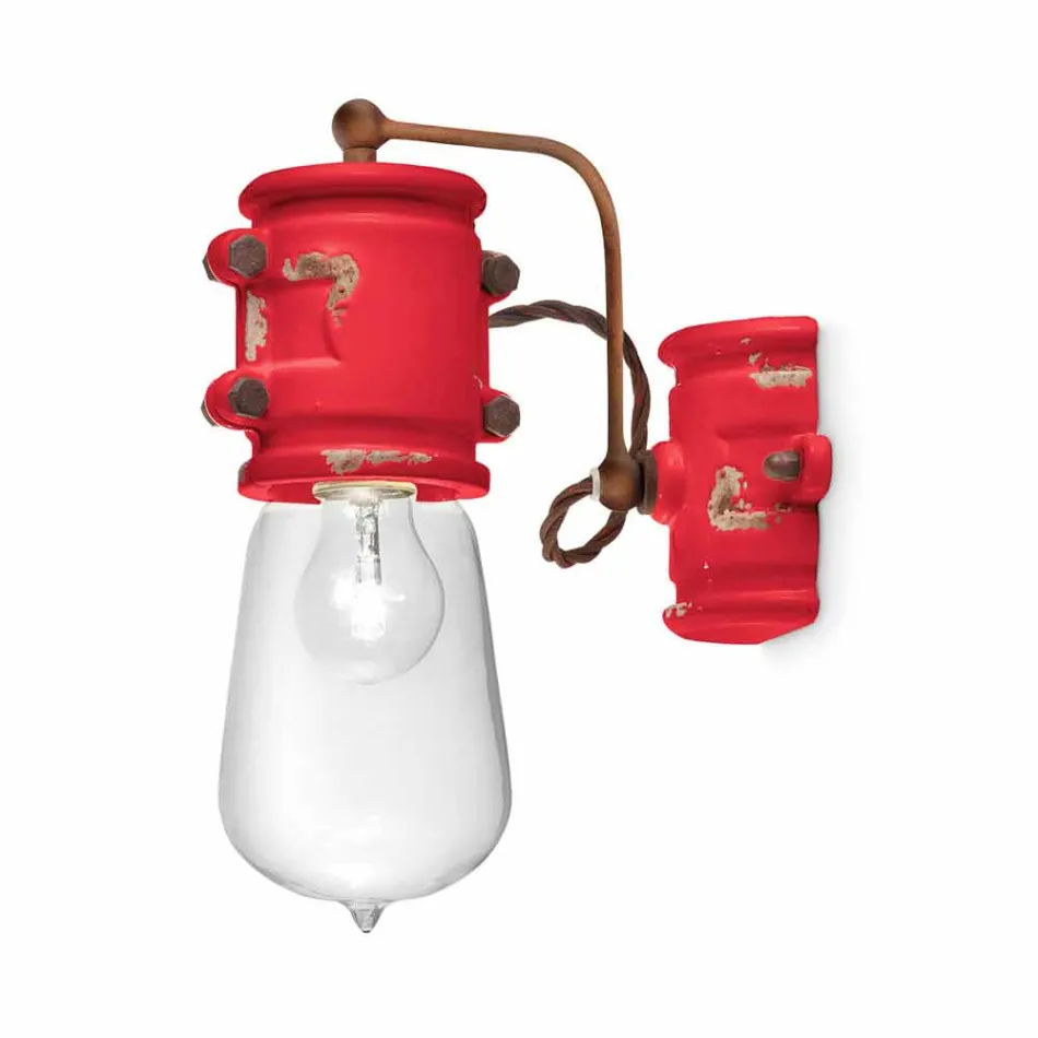 Applique spot de style urbain dans l&#39;artisanat en céramique Beth Ferroluce Viadurini