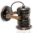 Spot applique murale en céramique, verre et métal différentes finitions Joy Ferroluce Viadurini