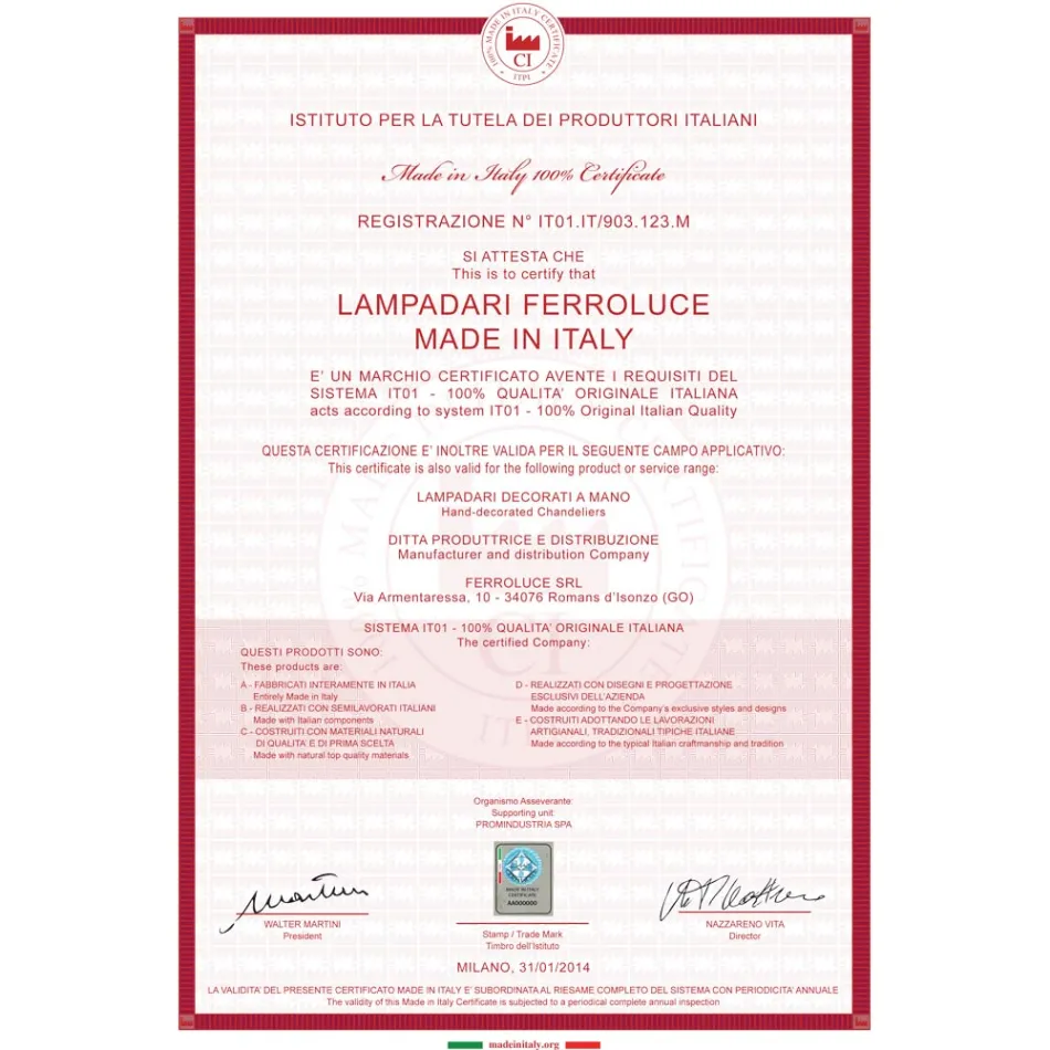 Spot applique murale en céramique, verre et métal différentes finitions Joy Ferroluce Viadurini