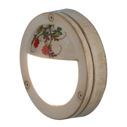 Applique murale ronde en aluminium peinte à la main - Brindisi Viadurini