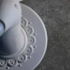 Applique murale en céramique blanche mate design moderne à Cervo - Memento Viadurini