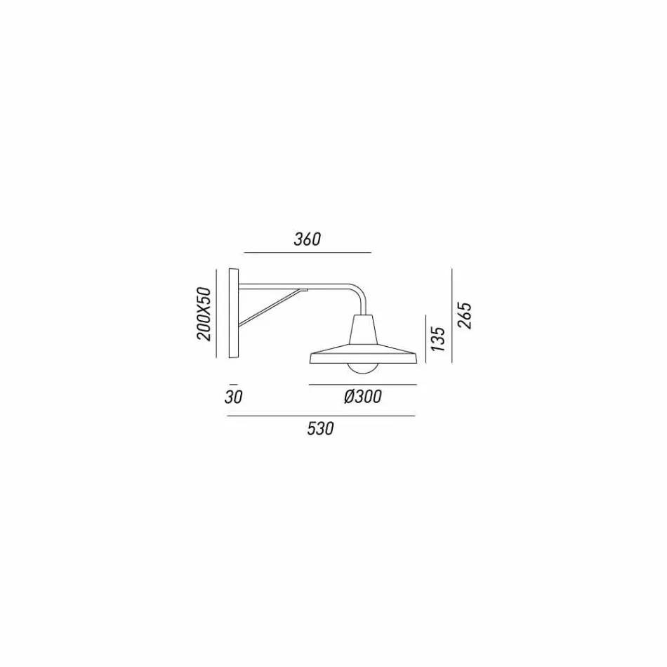 Mur à mur en fer antique de style industriel Sally Il Fanale Viadurini