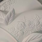 Applique Murale Design Céramique Blanc Mat avec Poisson Décoré - Poisson Viadurini