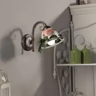 Applique faite en céramique de style rustique Napoli par Ferroluce Viadurini