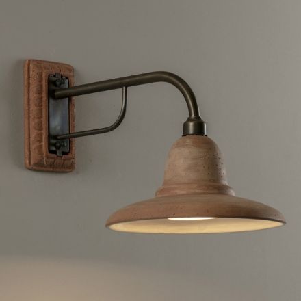 Applique de jardin artisanale en Galestro Made in Italy - Toscot Spoleto Viadurini