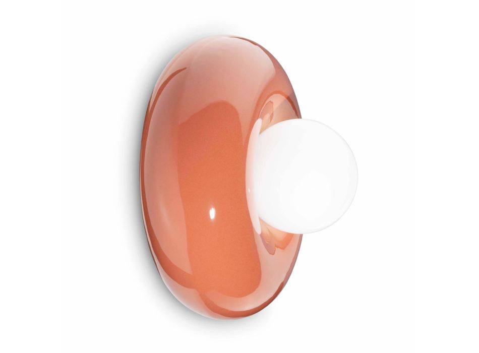 Applique avec diffuseur en verre opalin Made in Italy - Bumbum Viadurini