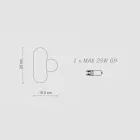 Applique avec diffuseur en verre opalin Made in Italy - Bumbum Viadurini