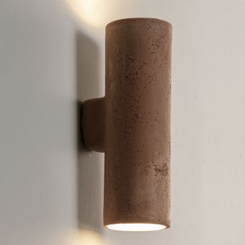 Applique d'extérieur en argile colorée et PMMA Made in Italy - Toscot Hans
