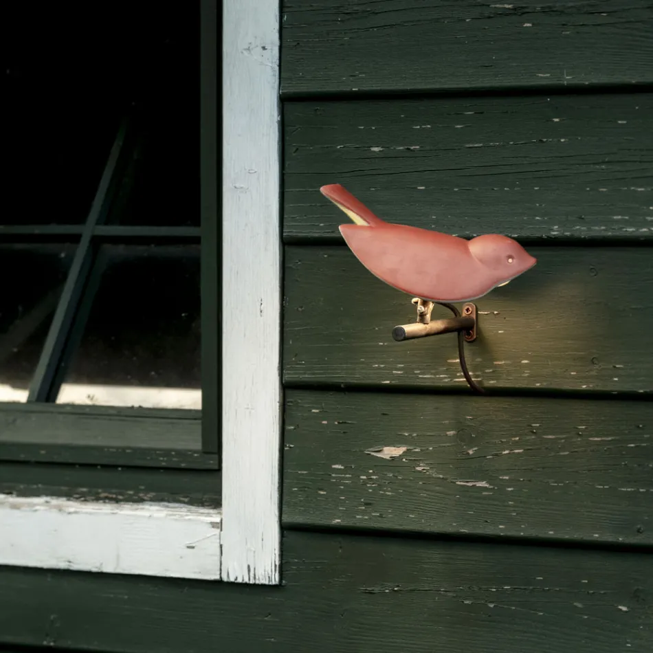 Applique d'extérieur en faïence toscane émaillée Made in Italy - Uccellino Viadurini