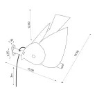 Applique d'extérieur en faïence toscane émaillée Made in Italy - Uccellino Viadurini