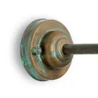 Applique murale extérieure en laiton, verre opale et indice de protection IP44, fabriquée en Italie - Drago Viadurini