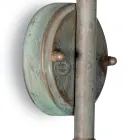 Applique murale extérieure Elfico en laiton, verre transparent et indice de protection IP44 Viadurini