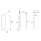 Applique murale extérieure vintage en laiton avec douille E27 et indice de protection IP44 - Cristal Viadurini