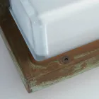 Applique murale extérieure vintage en laiton avec douille E27 et indice de protection IP44 - Cristal Viadurini