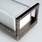 Applique murale extérieure vintage en laiton, culot E27 et lumière élégante - Cristal Viadurini