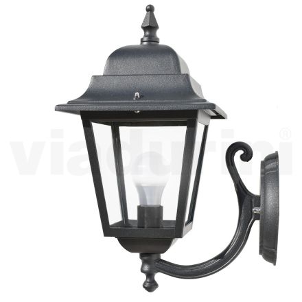 Applique de jardin en aluminium et verre transparent fabriquée en Italie - Scintilla Viadurini