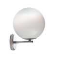 Isotta - Applique murale en verre vénitien blanc, fabriquée en Italie