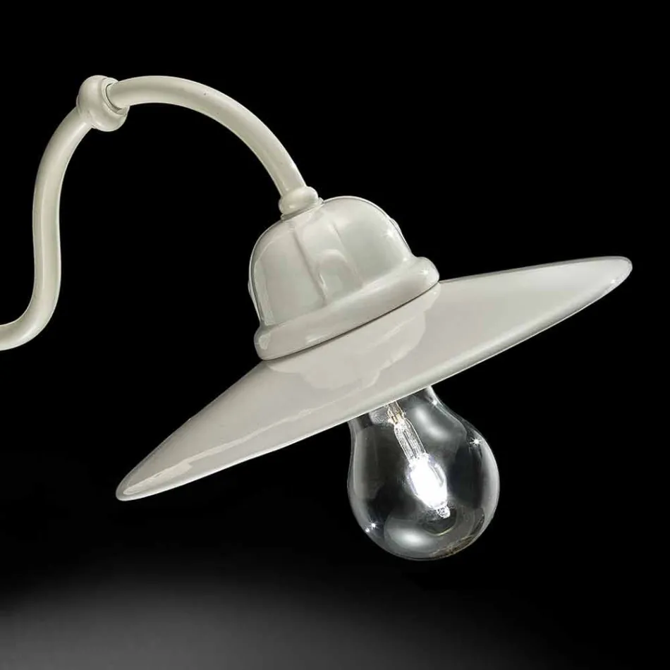 Lampe en céramique murale brillante Ferroluce Retro Viadurini