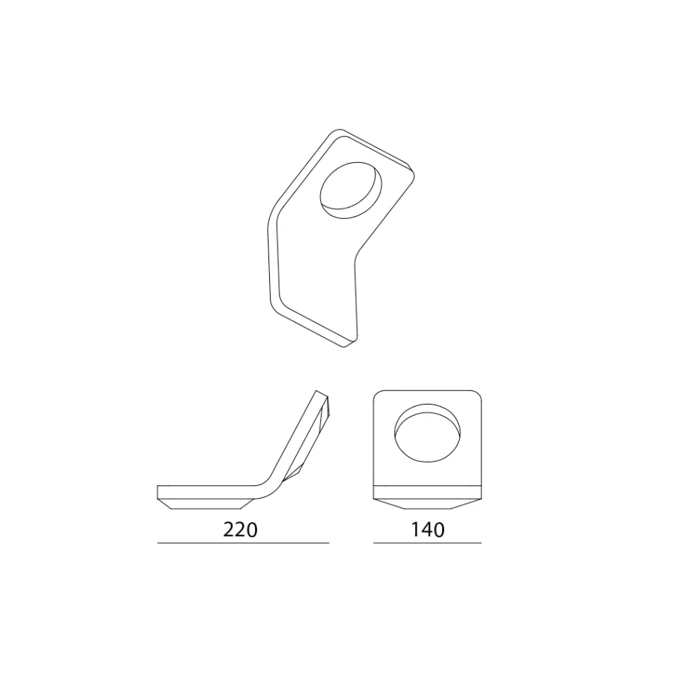 Applique en majolique toscane émaillée Made in Italy - Toscot Vivaldi Viadurini