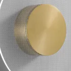 Nora - Applique murale en métal avec diffuseur en plexiglas à micro-points Viadurini