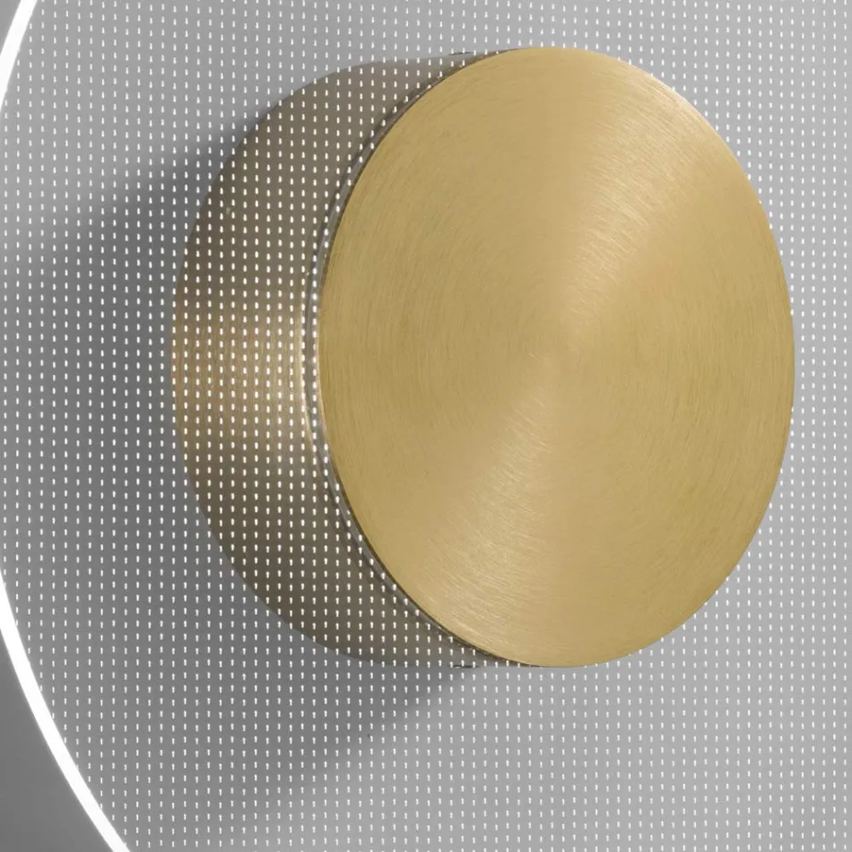 Nora - Applique murale en métal avec diffuseur en plexiglas à micro-points Viadurini