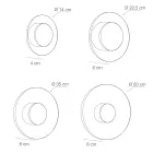 Nora - Applique murale en métal avec diffuseur en plexiglas à micro-points Viadurini