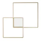 Moderne - Applique murale formelle en métal peint en or avec LED Viadurini