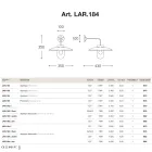 Applique Nabucco d'Aldo Bernardi, éclairage ligne laiton Viadurini